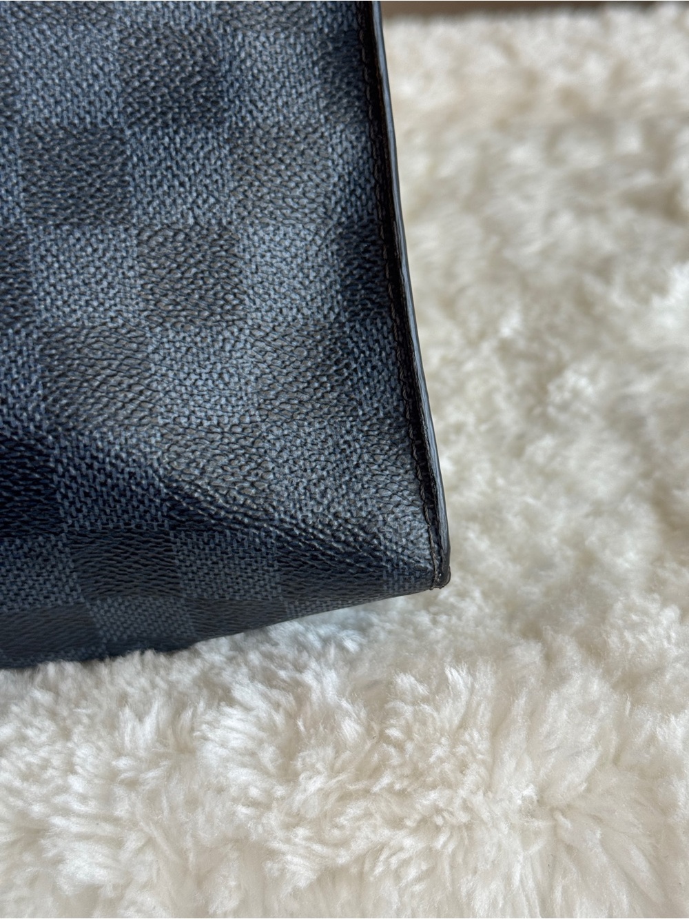Louis Vuitton Black Damier Graphite Palm Tree Pouch - Picture 9 of 11